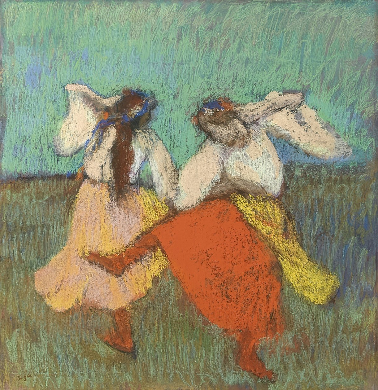 ロシアのダンサー（Danseuses Russes）。 1899年頃 作： エドガー・ドガ
