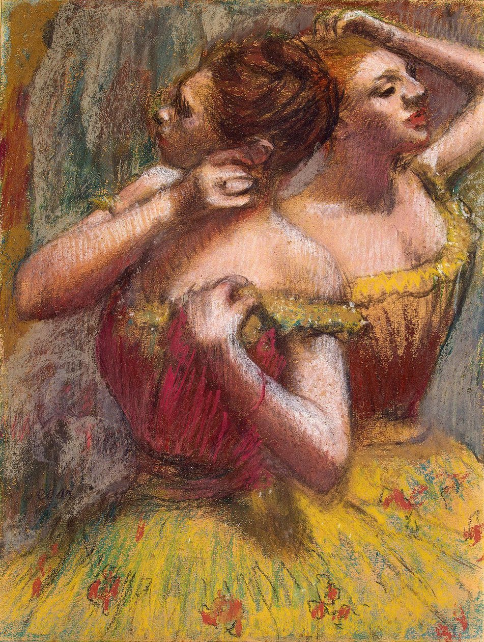 Two Dancers（紙にパステル 作： エドガー・ドガ