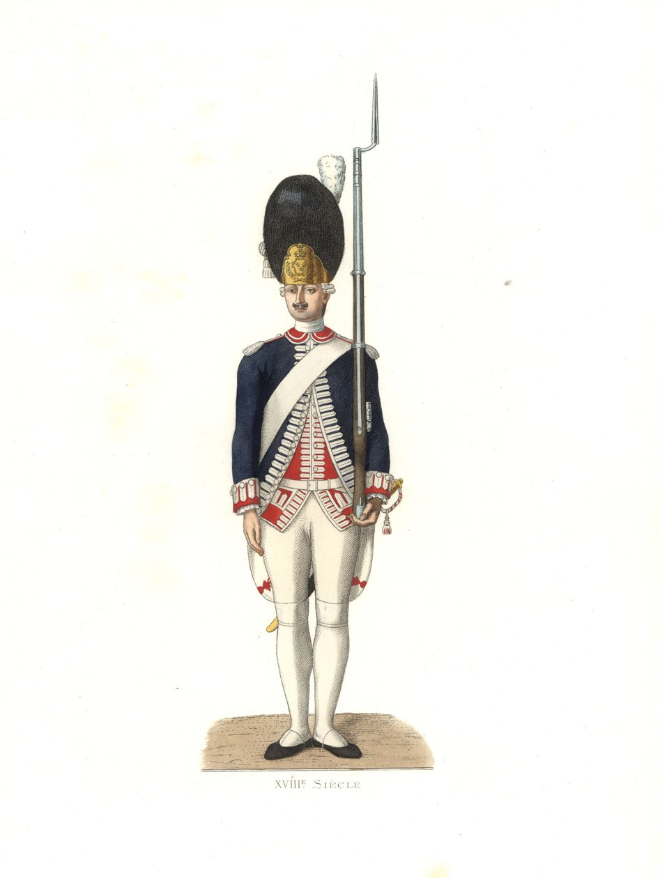 フランス衛兵の兵士 作： EdmondLechevallier-Chevignard