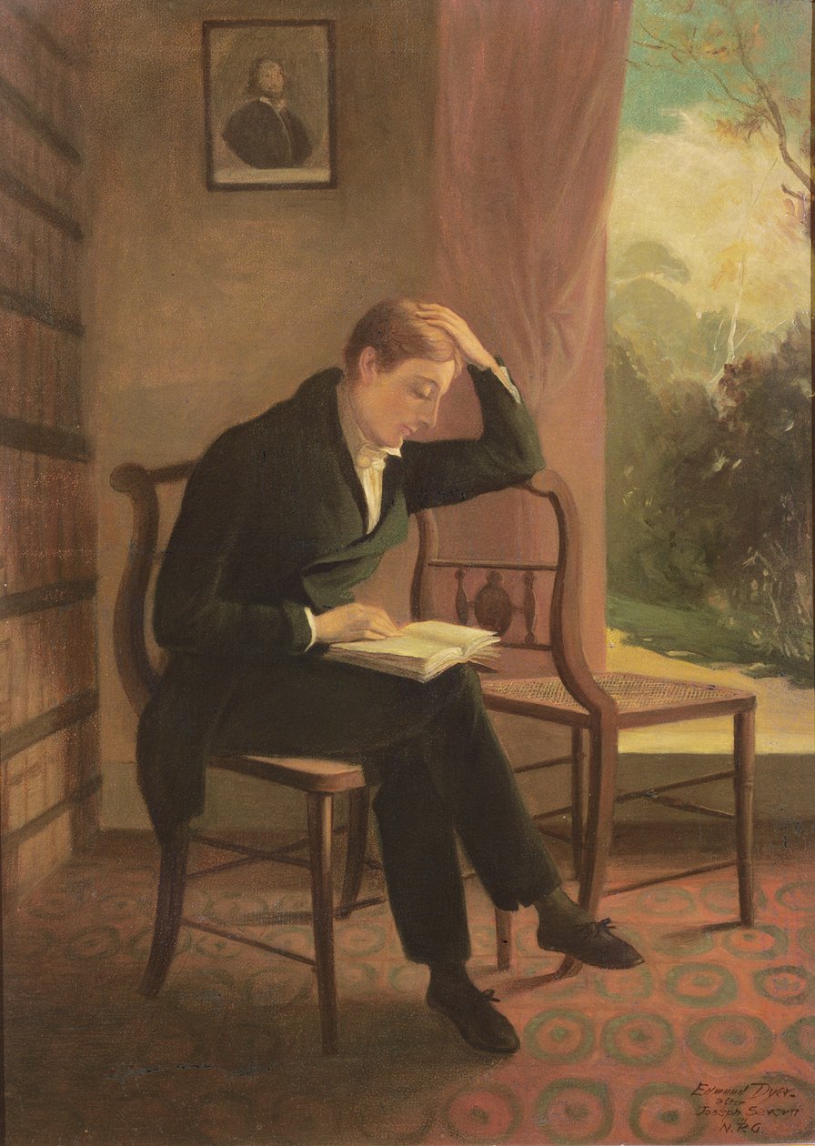 ジョセフセバーン（1793-1879）による絵画の後のウェントワースプレイスのキーツ、1933 作： エドマンド・ダイアー
