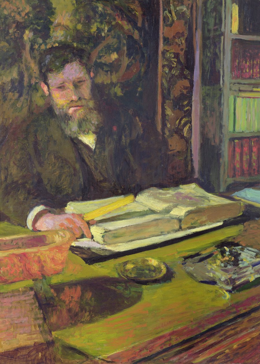 アーサー・フォンテーヌ（1860-1931）c.1906（カードに油彩） 作： エドゥアール・ヴィラード