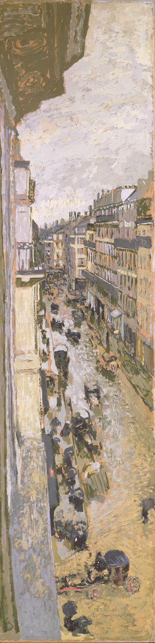 パリの通り、1908年頃 作： エドゥアール・ヴィラード