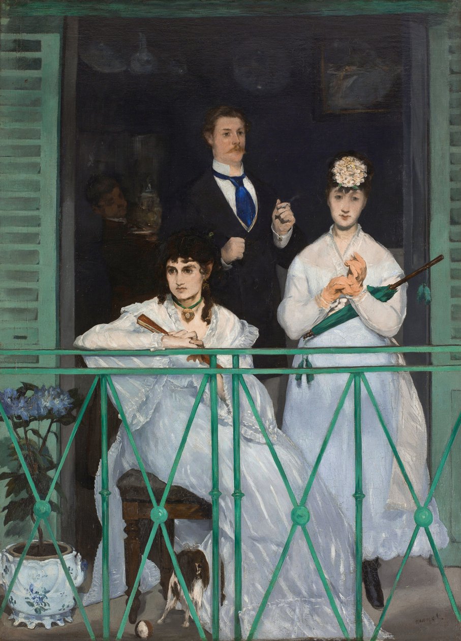 フランス語で  Le balcon バルコニー 作： エドゥアールマネ