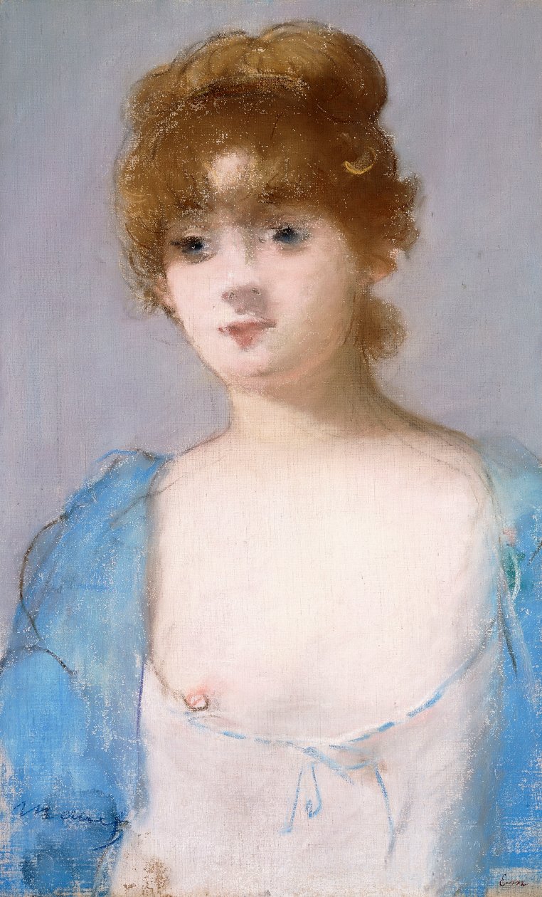 ドレッシングガウンの少女、1882年 作： エドゥアールマネ