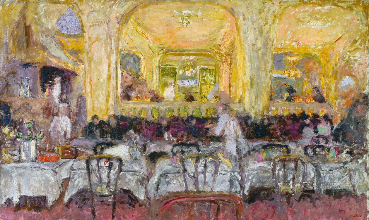 CaféWepler、1908-10年頃、1912年に再加工 作： エドゥアール・ヴィラード
