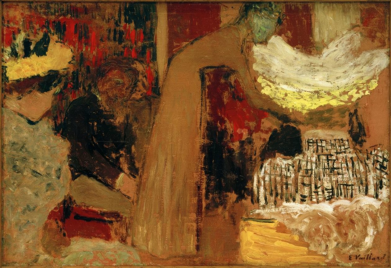 E.Vuillard、Die Diseuse 作： エドゥアール・ヴィラード