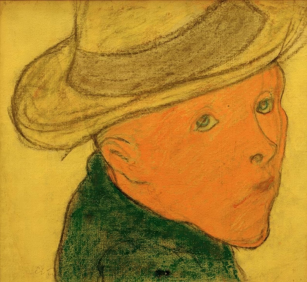若い男の子の肖像画 作： エドゥアール・ヴィラード