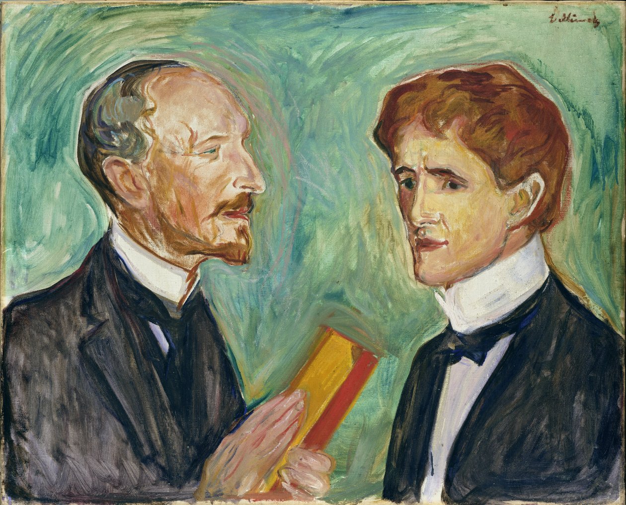 アルバート・コルマン（1857-1915）とステン・ドレフセン、1901 作： エドヴァルド・ムンク