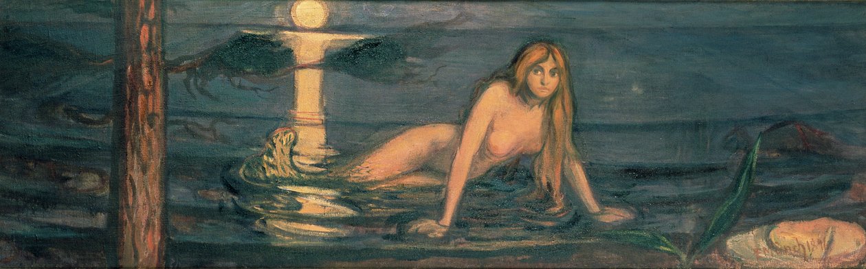 海からの女性、1896 作： エドヴァルド・ムンク