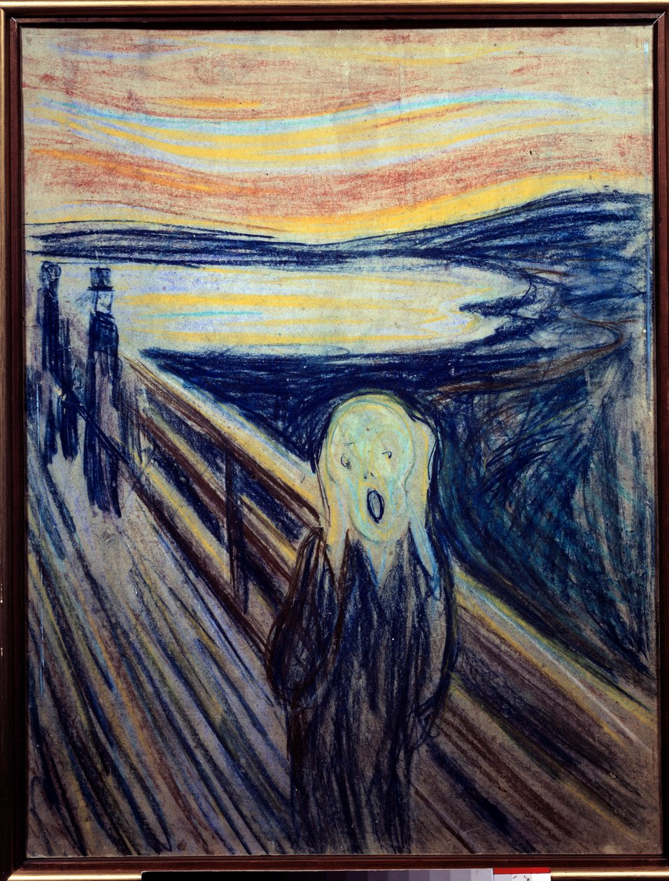 悲鳴。エドヴァルド・ムンクによる絵画 作： エドヴァルド・ムンク
