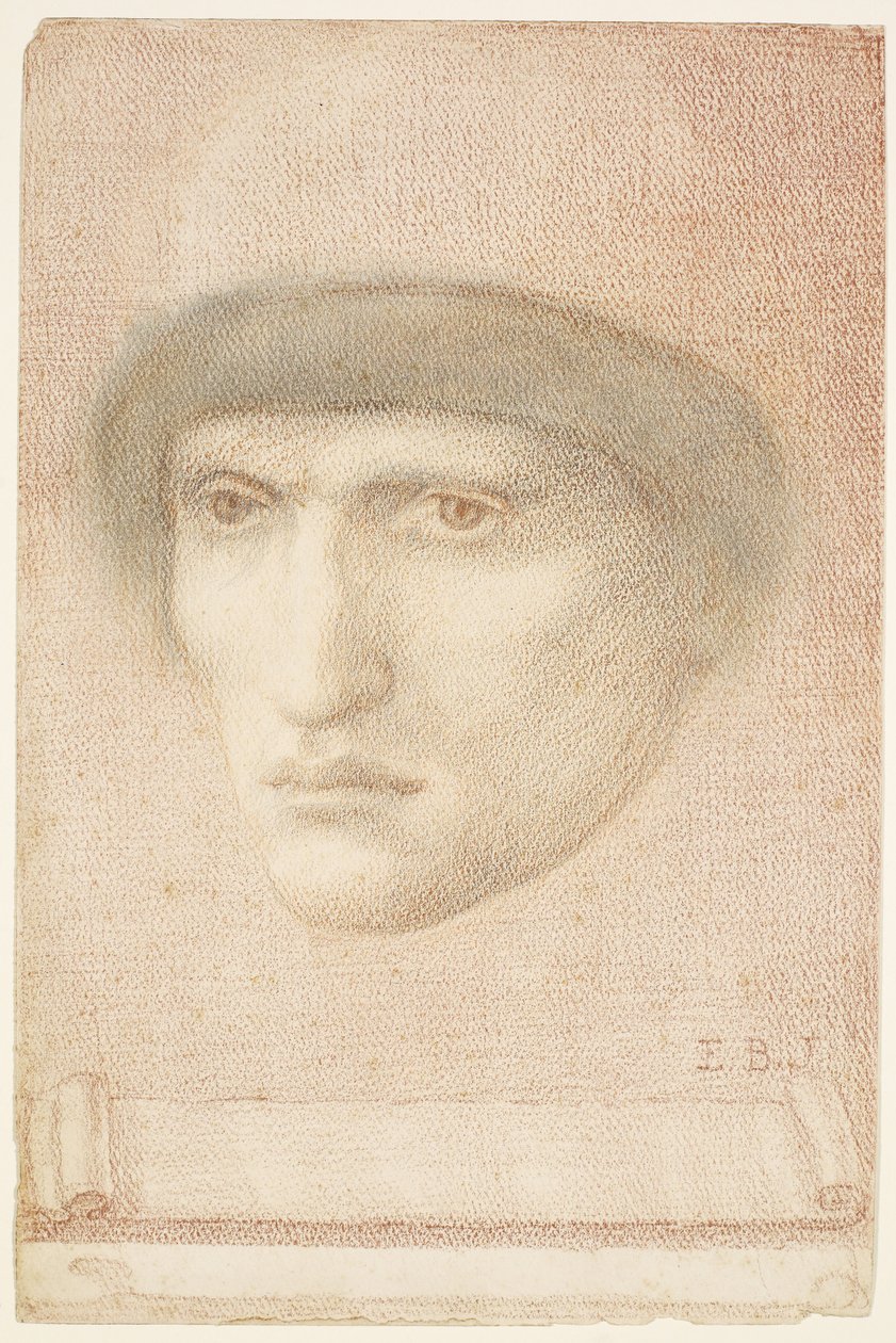 男性の肖像画 作： エドワード・バーン・ジョーンズ