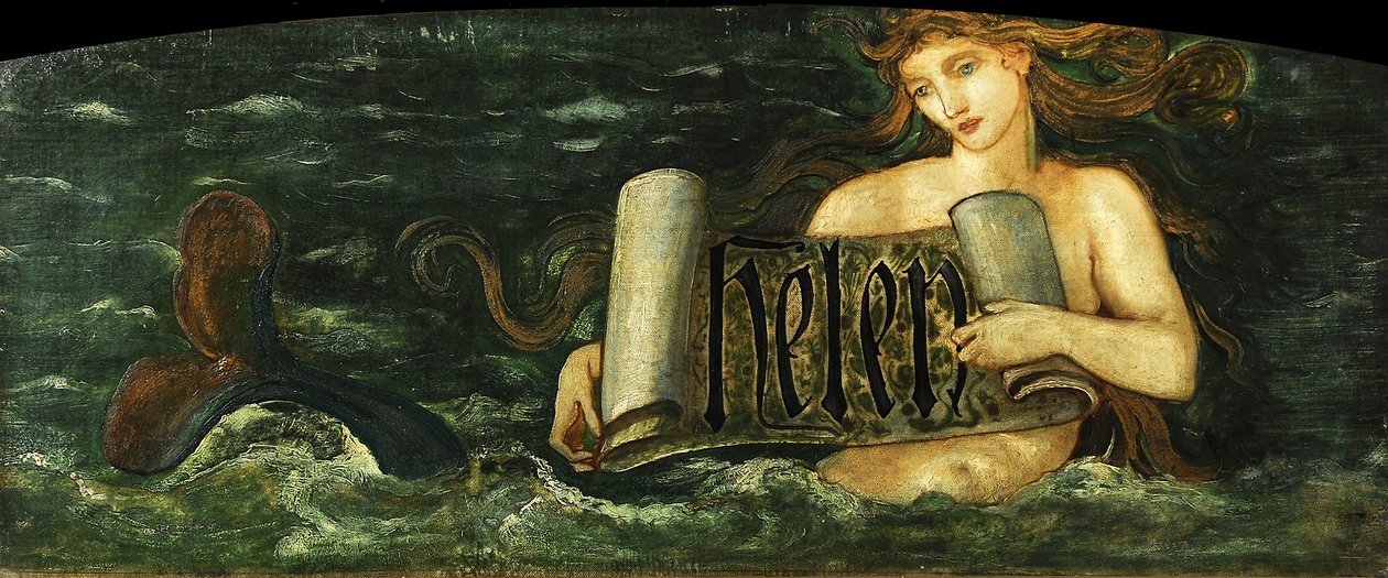 人魚のヘレン、1880年頃 作： エドワード・バーン・ジョーンズ