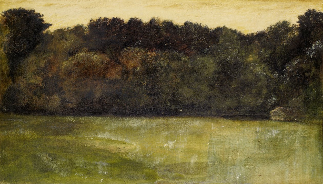 風景-研究、1863 作： エドワード・バーン・ジョーンズ