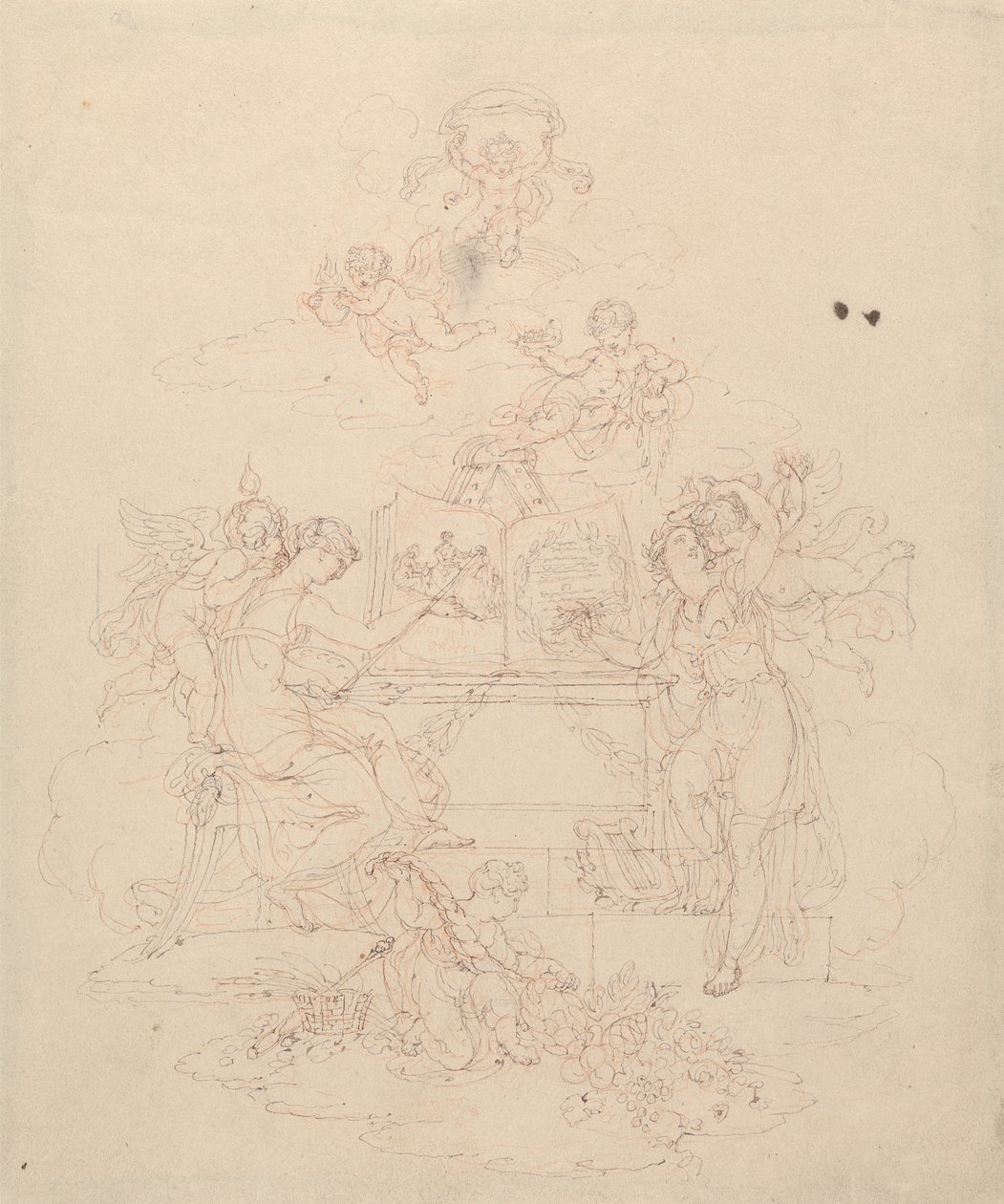 絵画と文学の寓意 作： エドワード・フランシス・バーニー