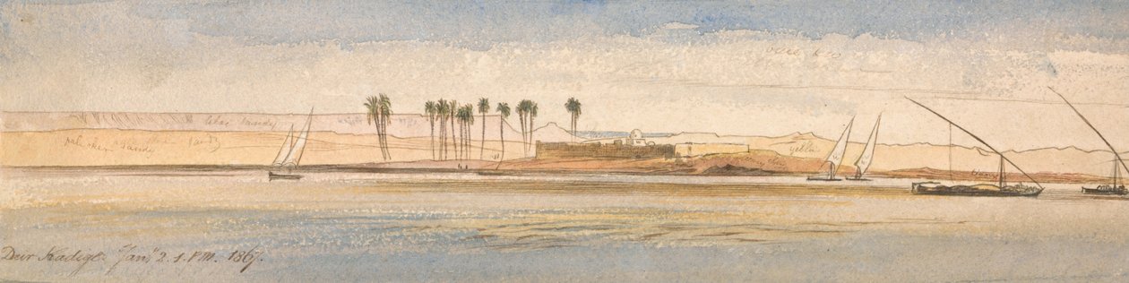 デイル・カディゲ、1867年1月2日午後1時 作： エドワード・リア