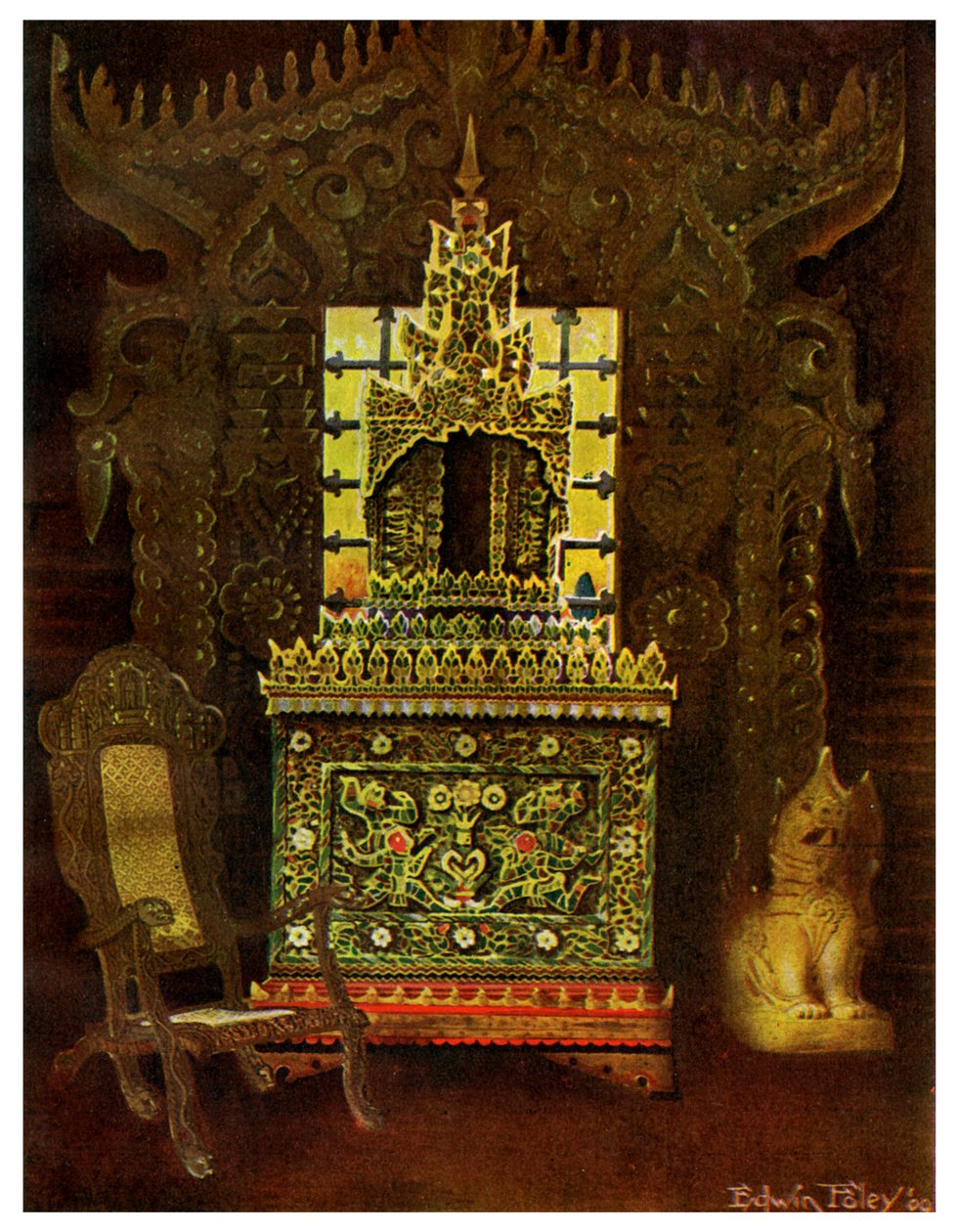 アジア家具、1911-1912。 作： エドウィン・フォーリー