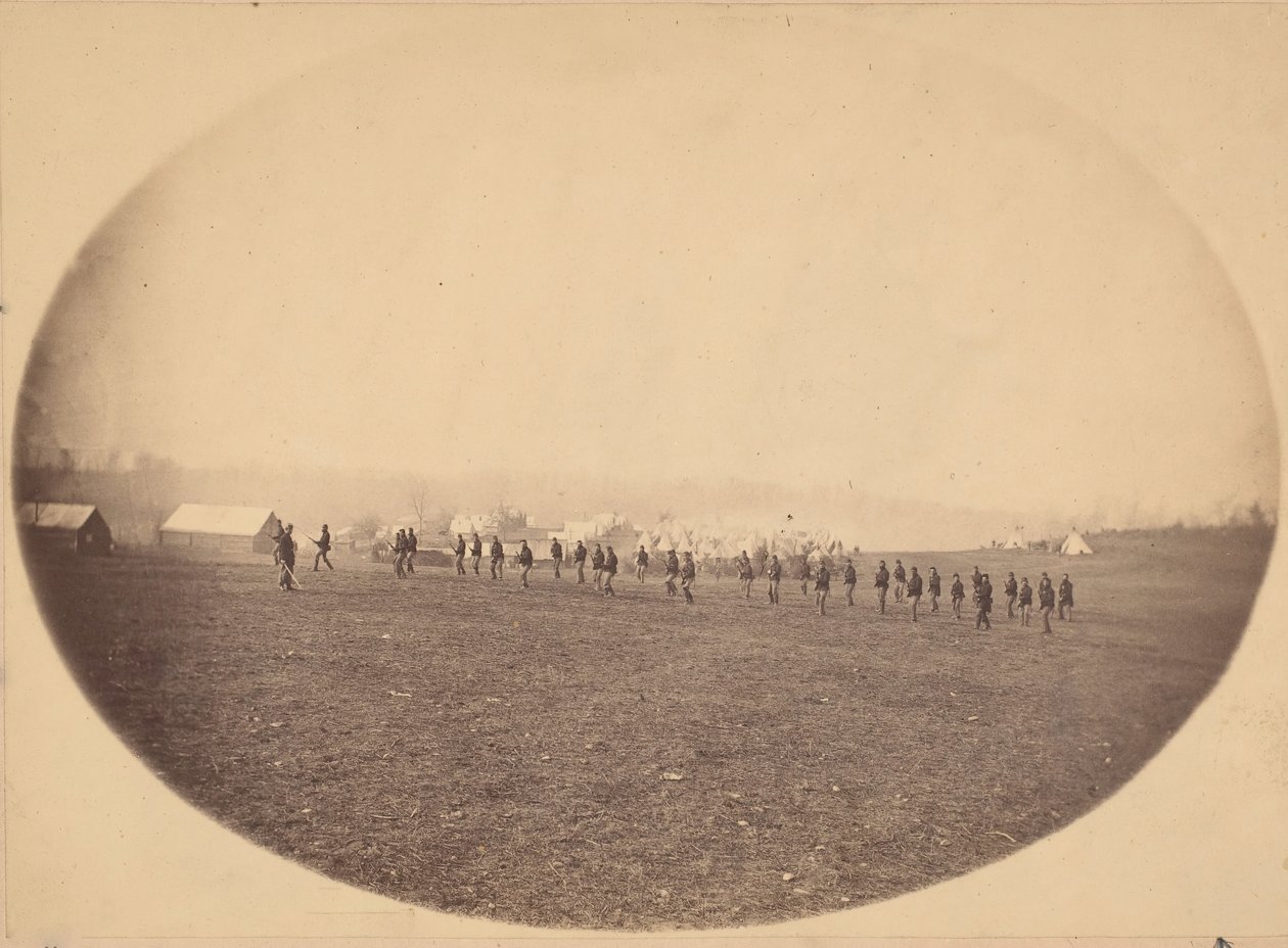 [銃剣ドリル]、ca。 1863年。 作： Egbert Guy Fowx
