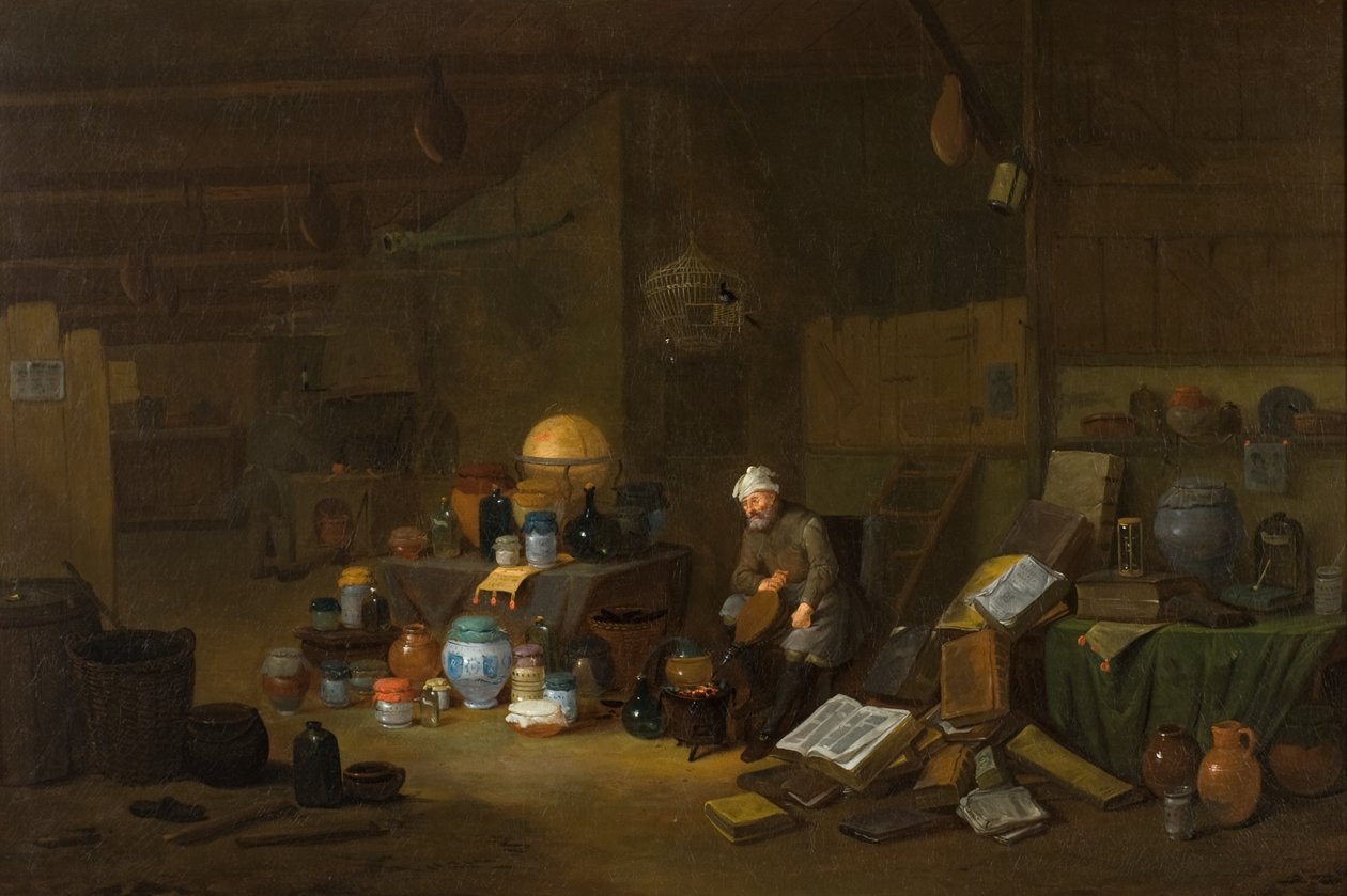 錬金術師 作： Egbert van the Elder（スタジオ）Heemskerck