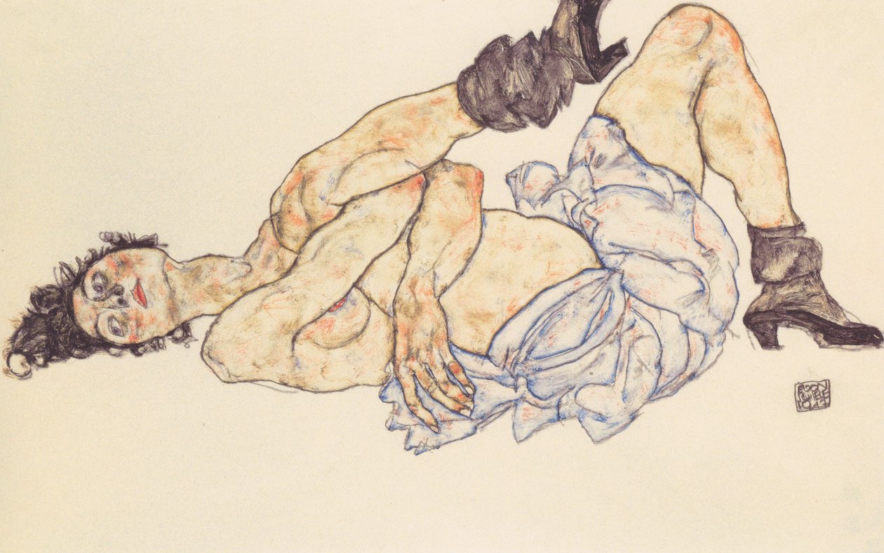 嘘つき女性行為 作： エゴンシーレ