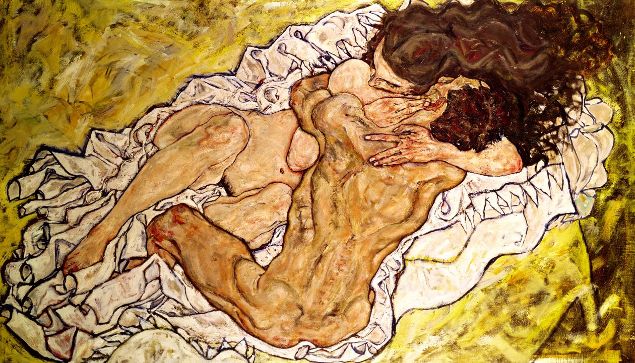 抱擁、1917 作： エゴンシーレ