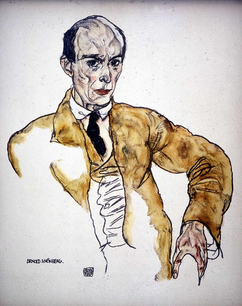 アーノルドシェーンベルク、1917年 作： エゴンシーレ
