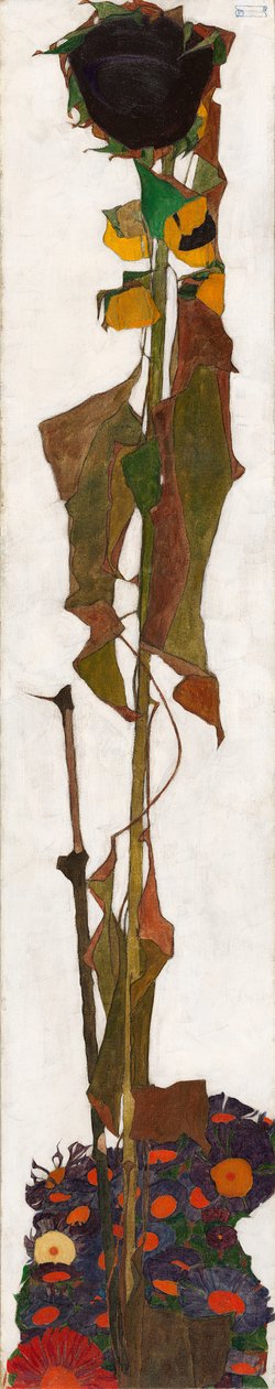 ひまわり、1909-1910。 作： エゴンシーレ