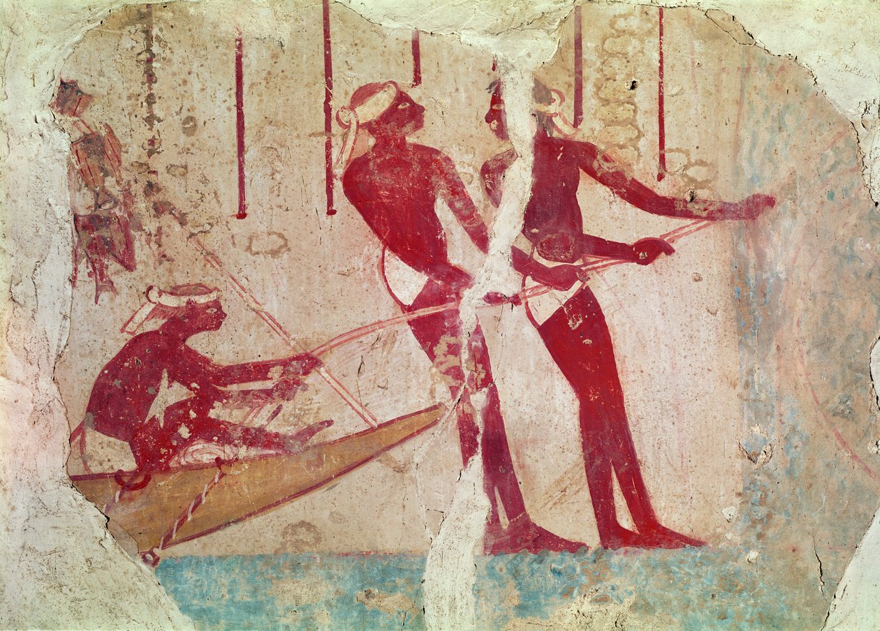 釣り壁画からの復活 作： エジプト第18王朝