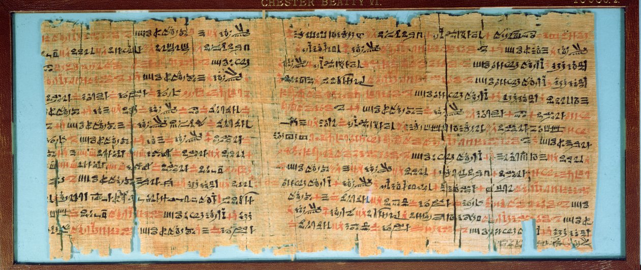 The Chester Beatty Medical Papyrus、New Kingdom、c.1200BC（papyrus） 作： エジプト第19王朝