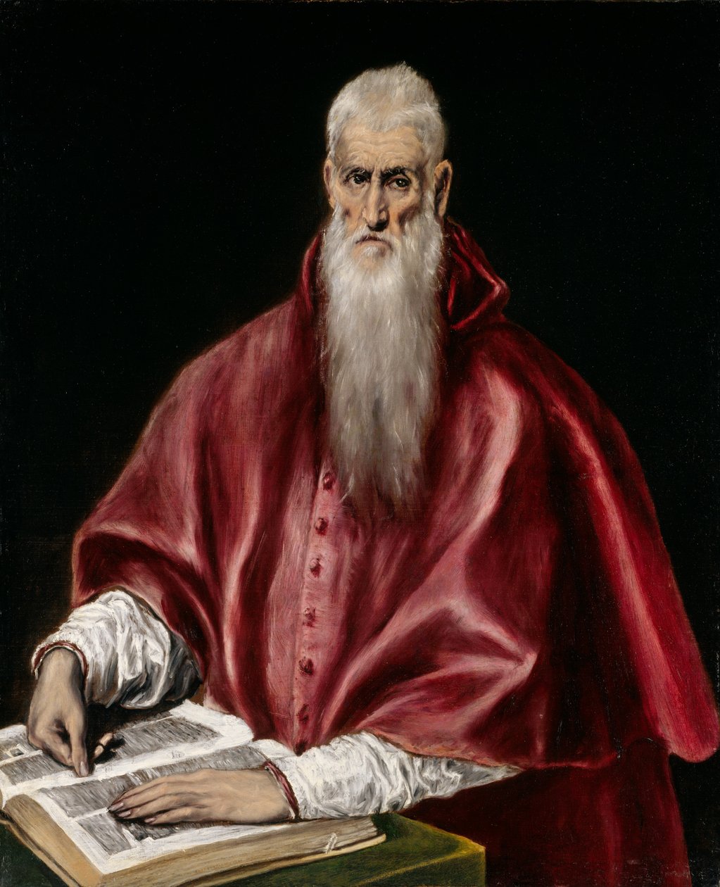 学者としての聖ジェローム、ca。 1610年。 作： エルグレコ