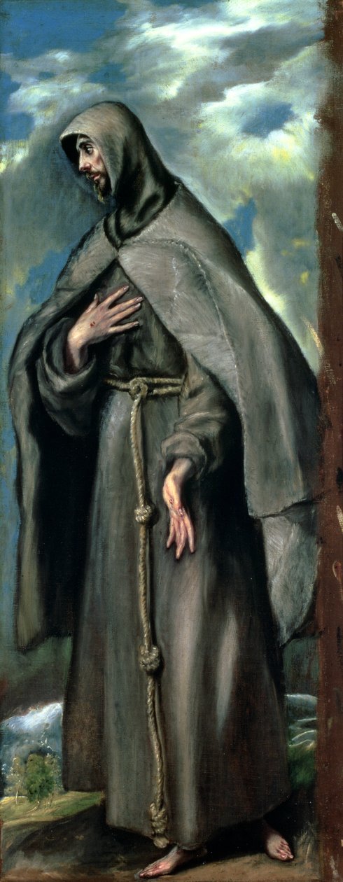 アッシジの聖フランシス（c.1182-1220） 作： エルグレコ