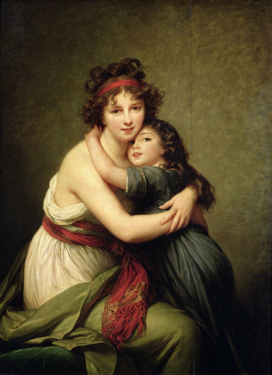 マダムヴィジーレブルンと彼女の娘、ジャンヌルシールイーズ（1780-1819）1789 作： Elisabeth Louise Vigee Lebrun