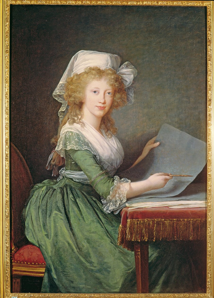 ブルボン・シチリアのマリー・ルイーズ（1773-1802）1790 作： Elisabeth Louise Vigee Lebrun