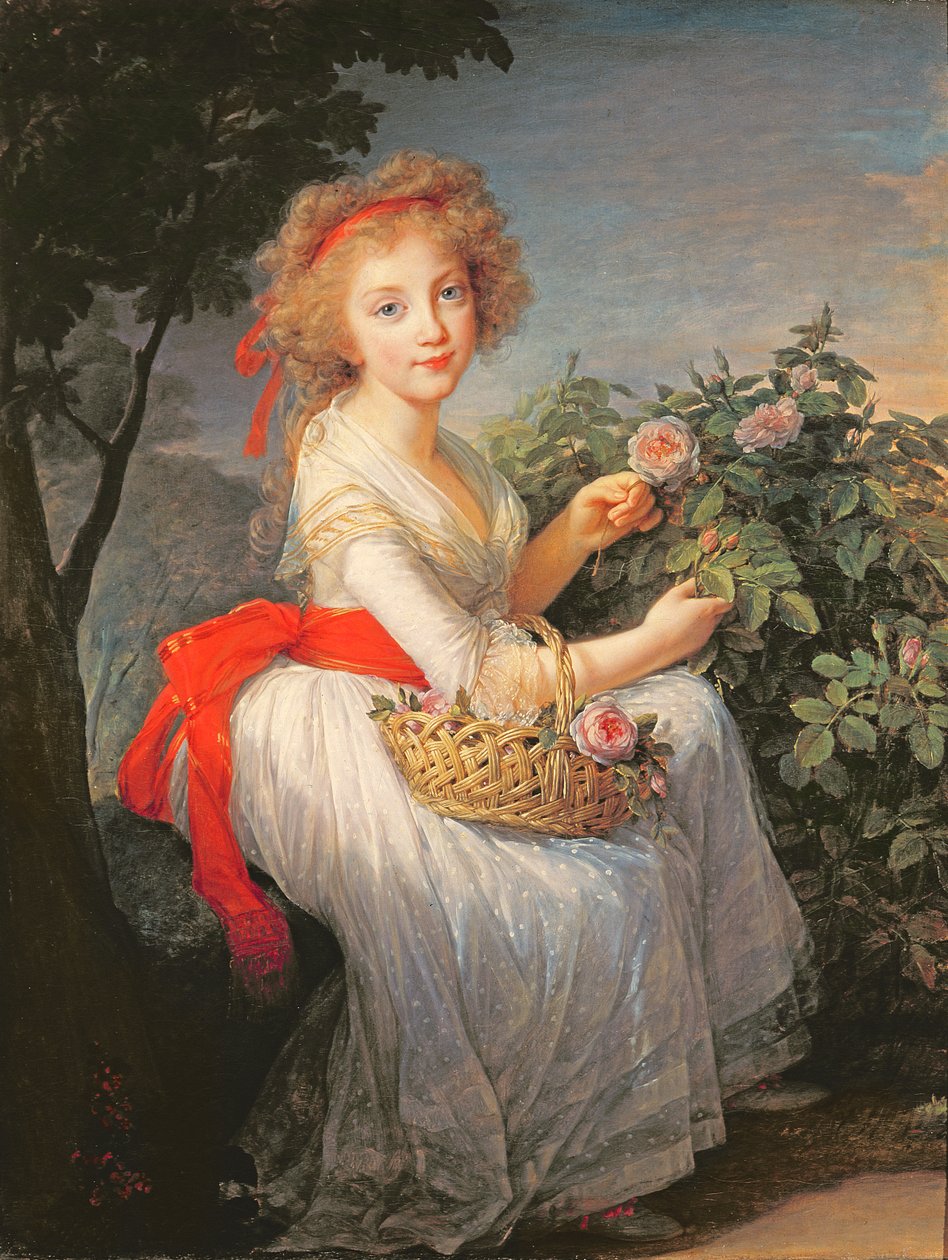 ブルボン・ナポリのマリー・クリスティーンの肖像（1779-1849） 作： Elisabeth Louise Vigee Lebrun