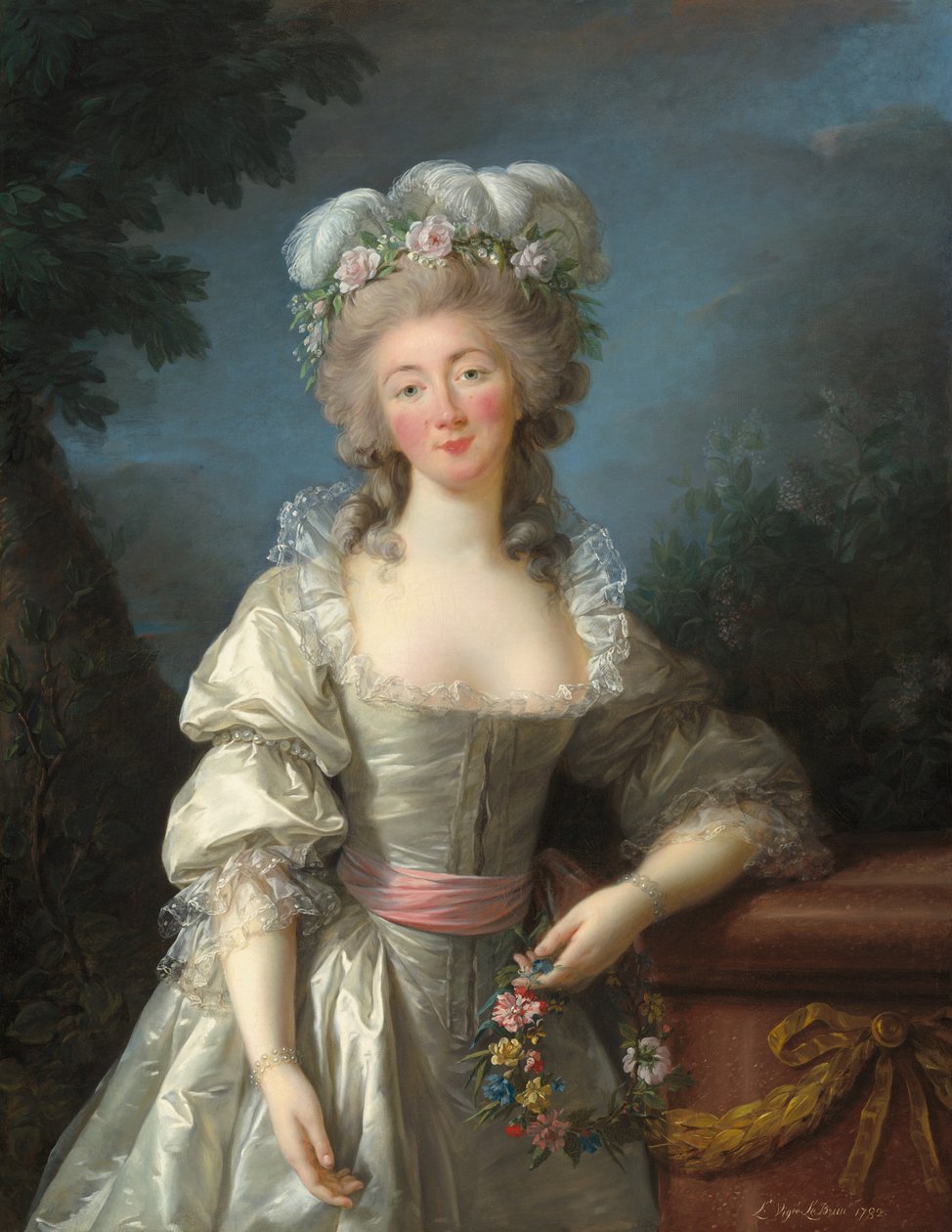 デュバリー夫人の肖像 作： Elisabeth Louise Vigee Lebrun