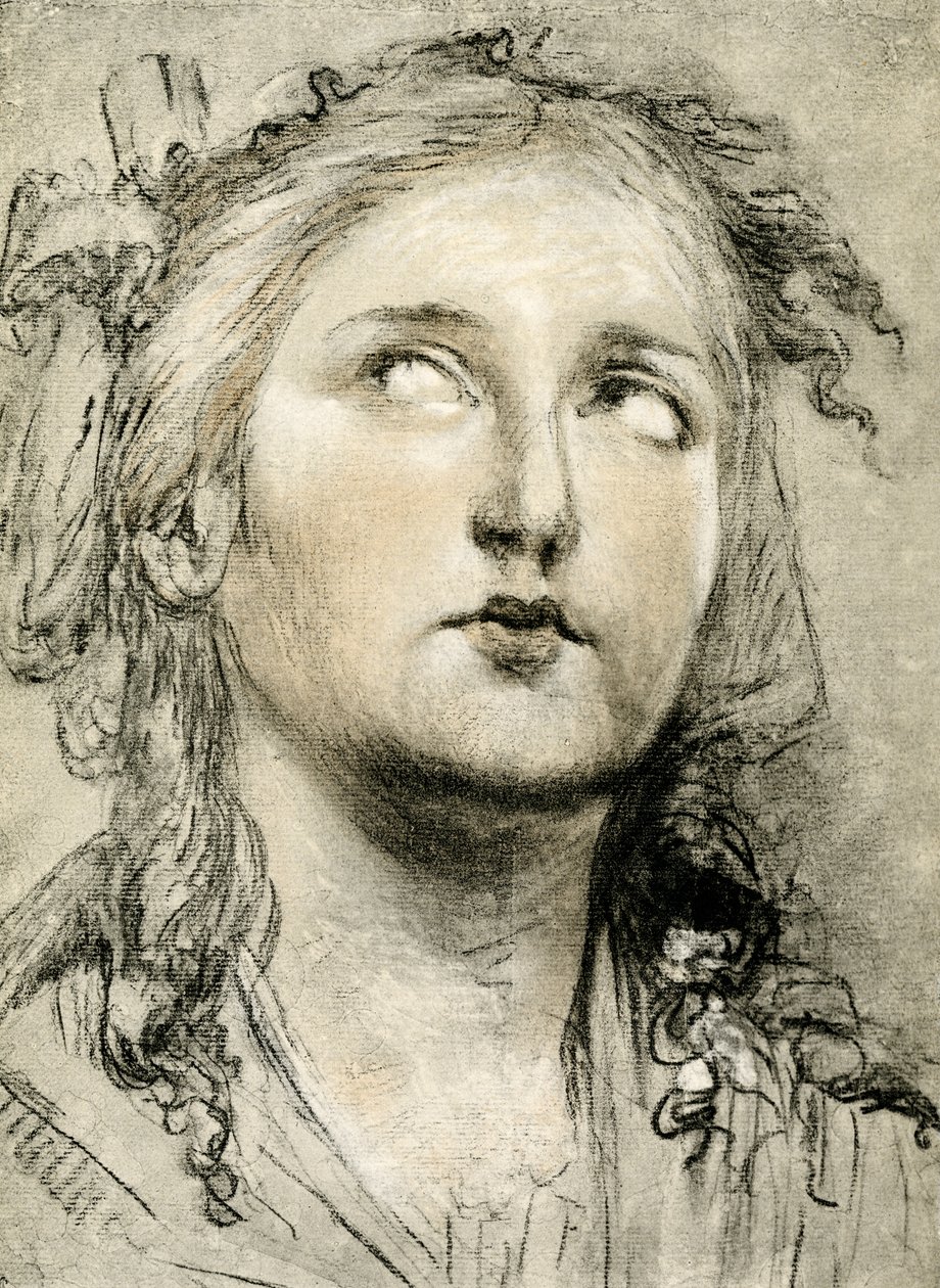 女の子のヘッドスタディ 作： Elisabeth Louise Vigee Lebrun