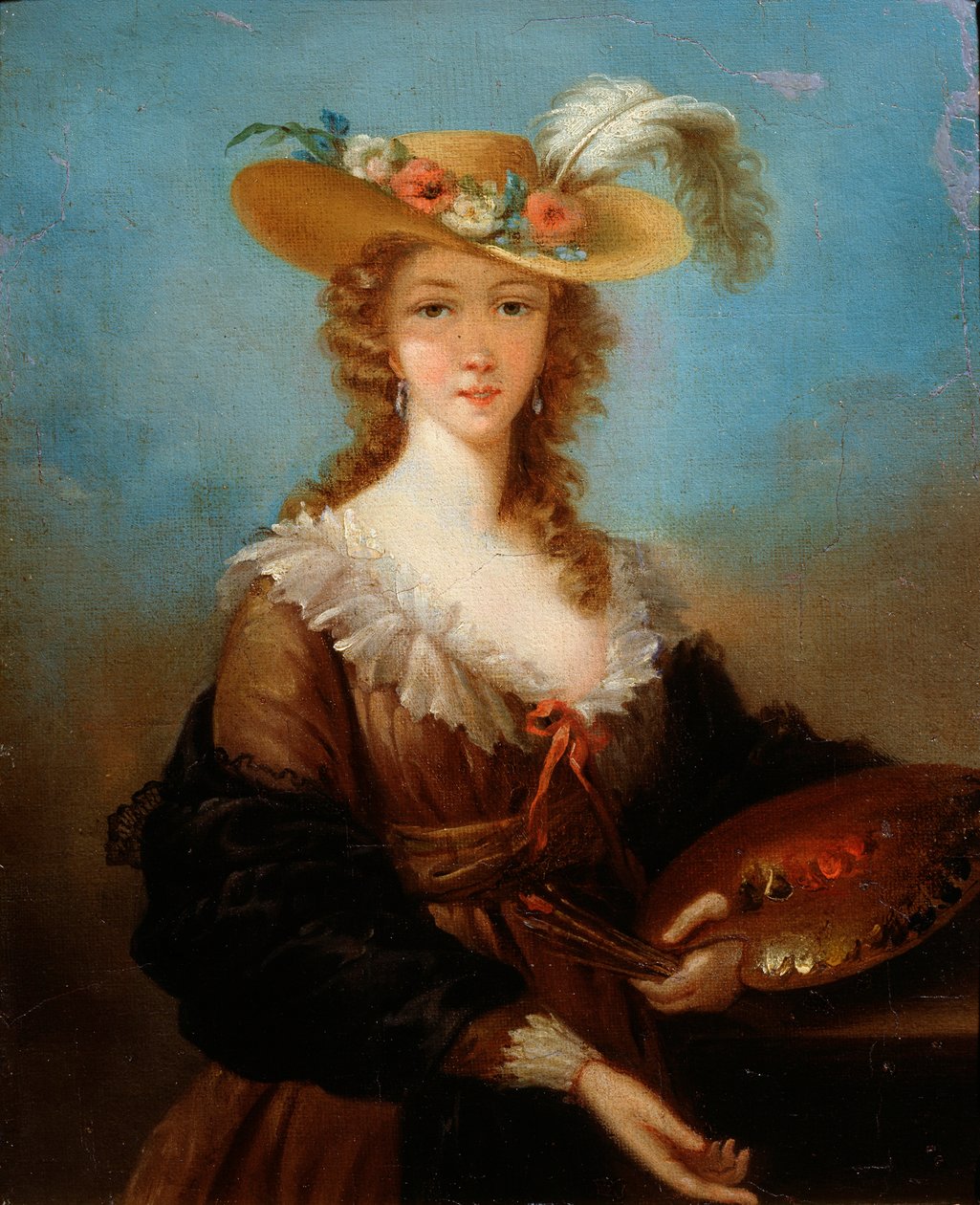自画像、1782 作： Elisabeth Louise Vigee Lebrun