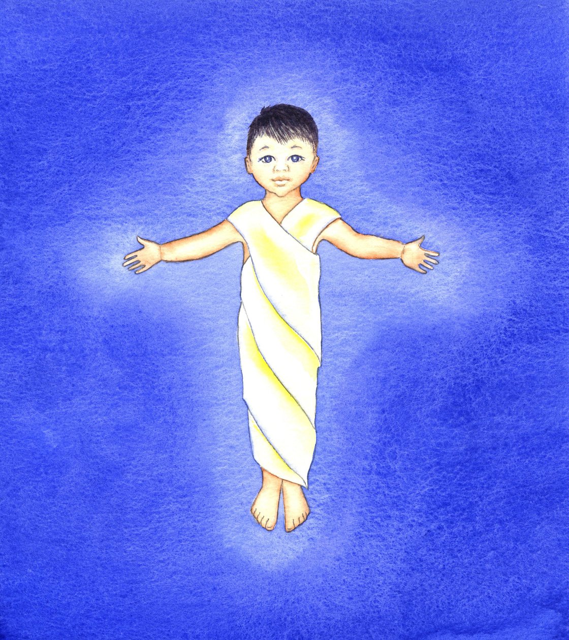 幼児イエス、2001年（紙にw - c） 作： エリザベス・ワン