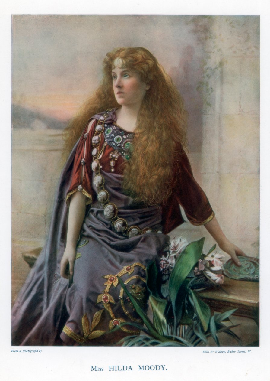 ヒルダムーディ、イギリスの女優、1901年。 作： エリスとワレリー
