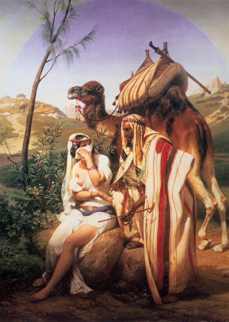 ユダとタマール、1840年。 作： エミール・ジャン・オレス・ヴェルネ