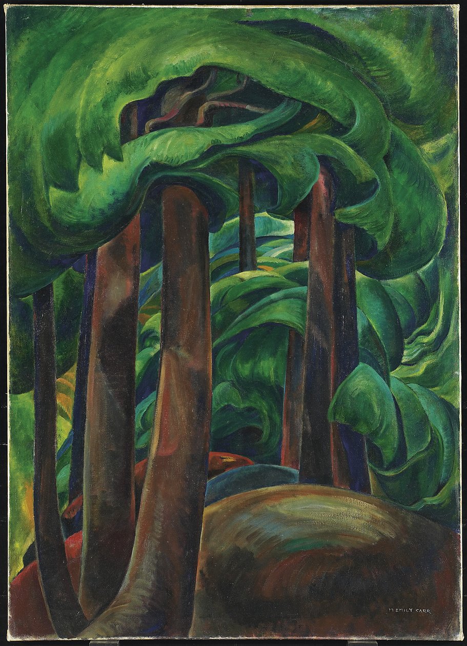 西部の森、1931年頃（キャンバスに油彩） 作： エミリー・カー