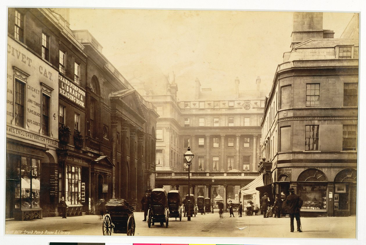 修道院広場とポンプ室、バス、1880年頃 作： 英語の写真家