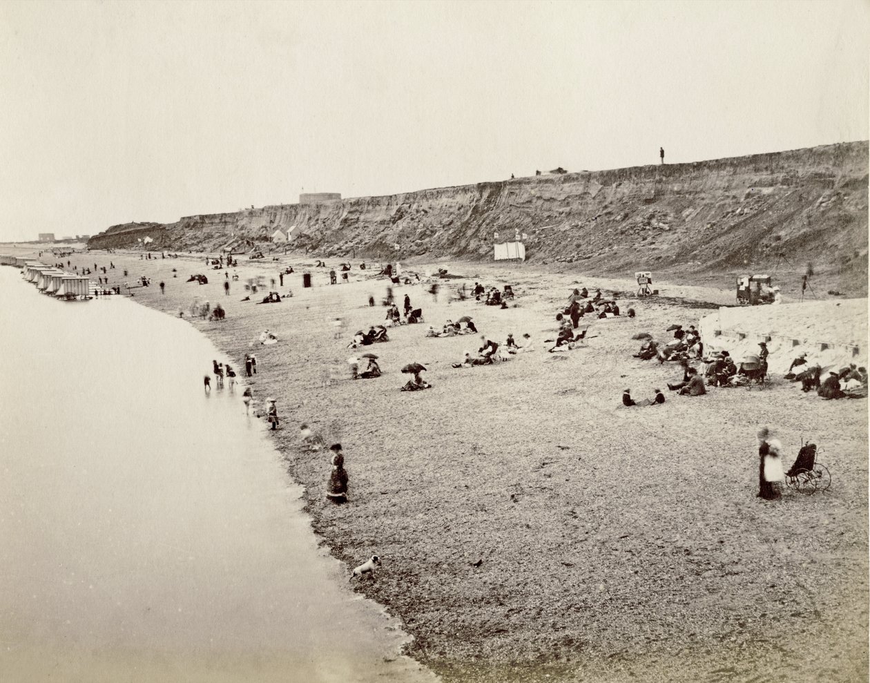 ババクームビーチ、デボン、1890年代 作： 英語の写真家
