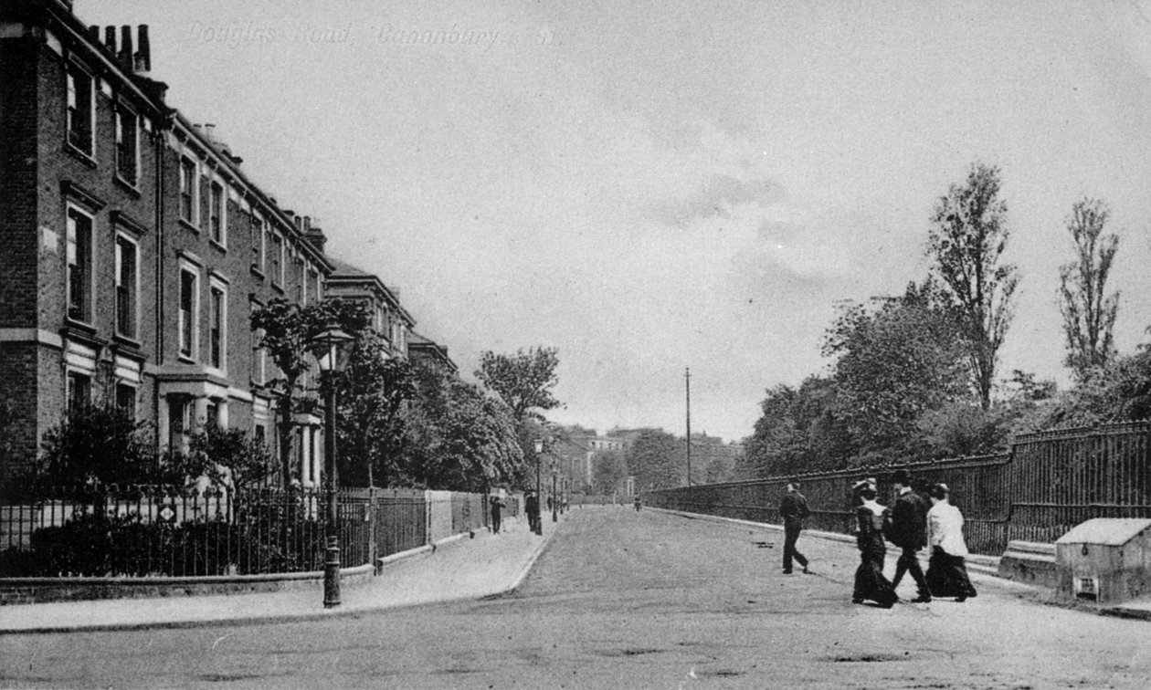 ダグラスロード、キャノンベリー、イズリントン、c.1905 作： 英語の写真家