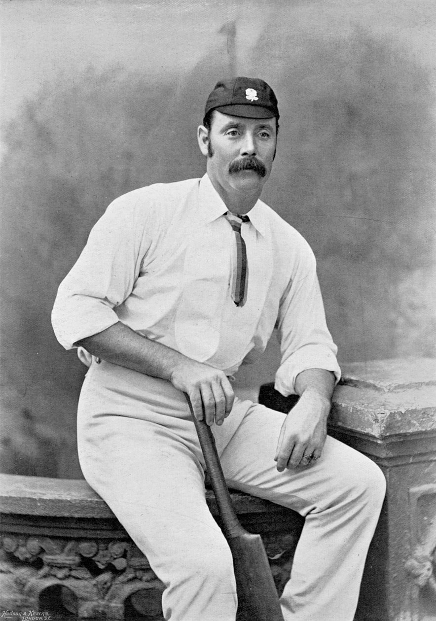 有名なクリケット選手とクリケット競技場からのジョージウリエット、ハドソンとカーンズから出版、1895年 作： 英語の写真家