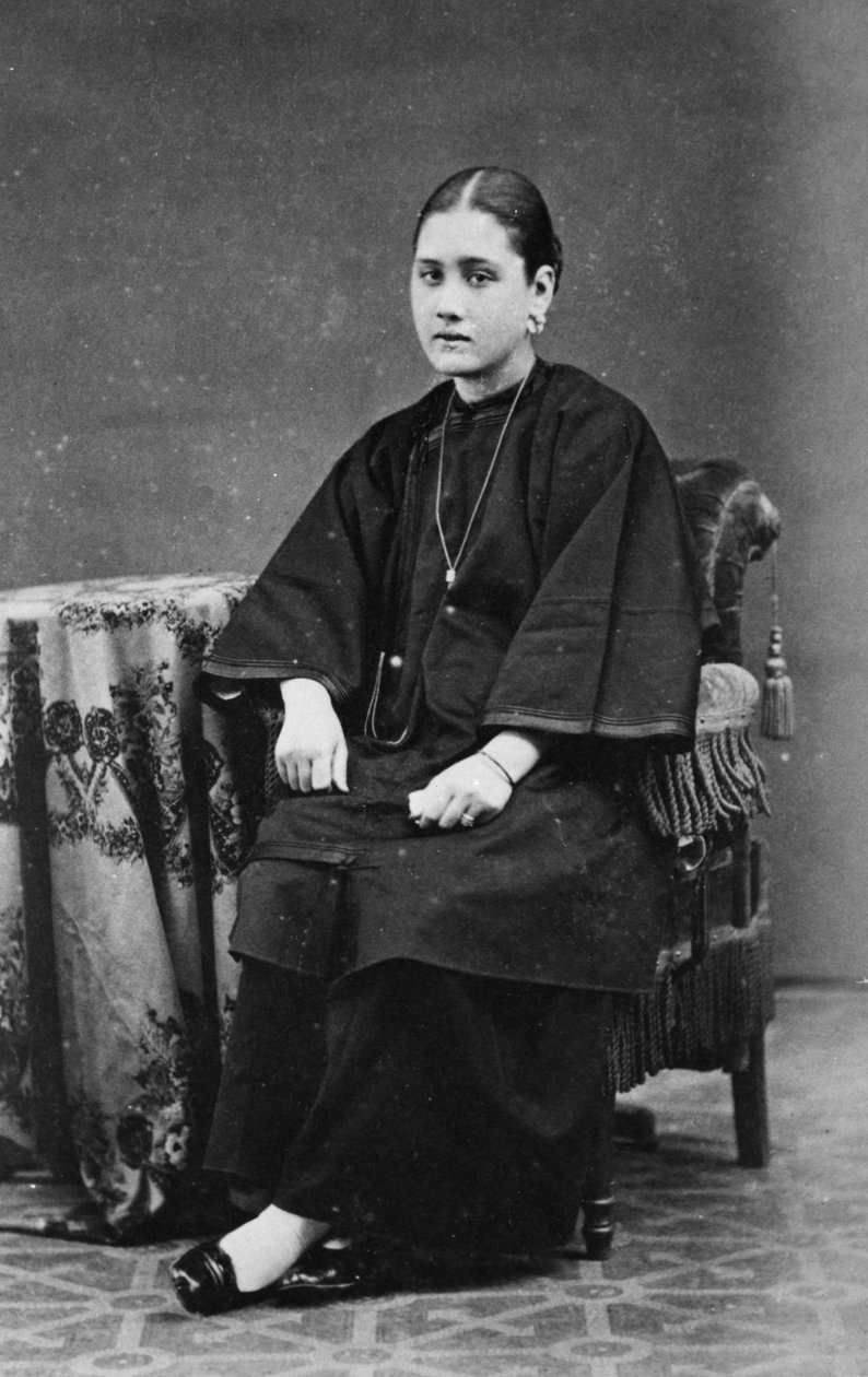 混血の少女、1878 作： 英語の写真家