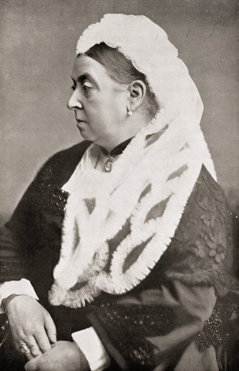 ビクトリア女王（1819-1901）66歳、1885年頃 作： 英語の写真家