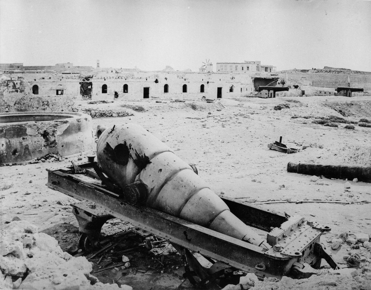 フォートメクスの遺跡と砲兵、1882年 作： 英語の写真家