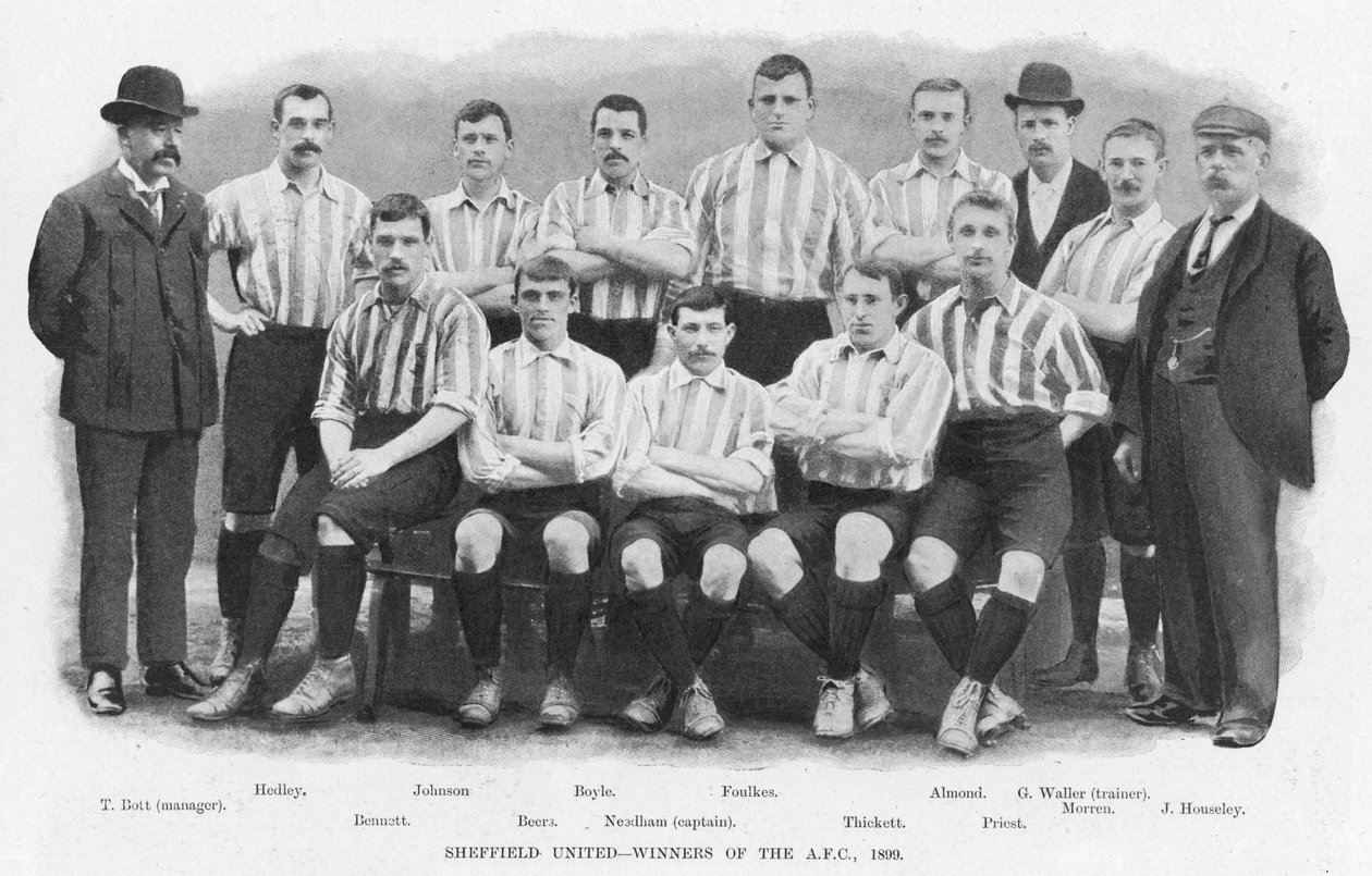 シェフィールドユナイテッド-アソシエーションフットボールカップの優勝者、1899年 作： 英語の写真家