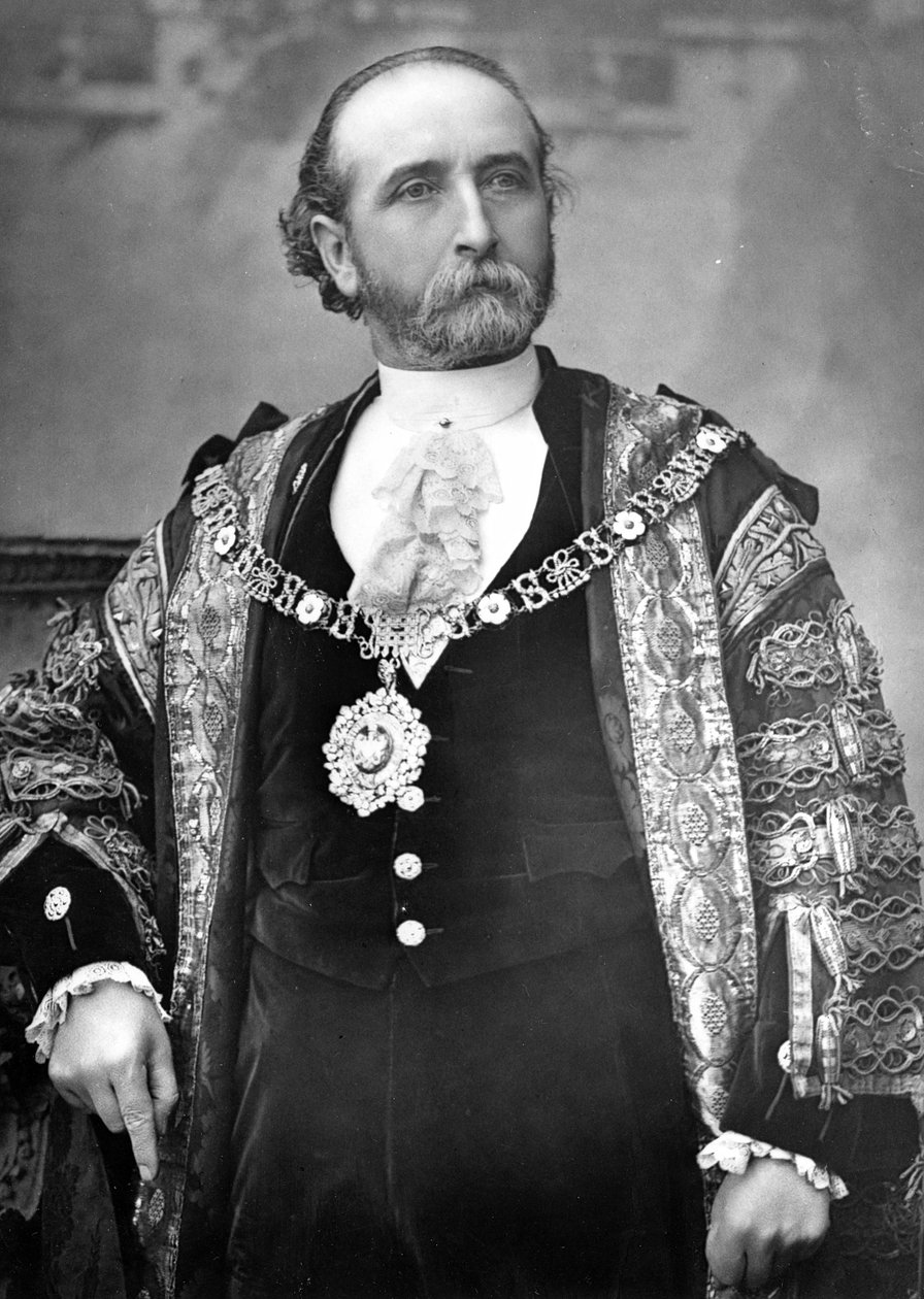 ジェームズホワイトヘッド卿、ロンドン市長、1888年頃 作： 英語の写真家