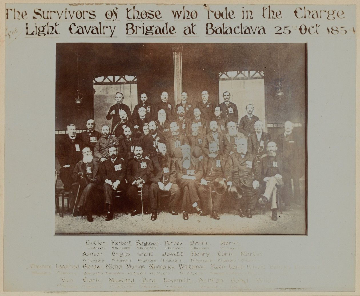 軽旅団の突撃の生存者、バラクラバの戦い、1854年 作： 英語の写真家